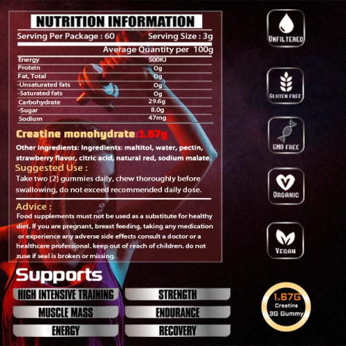 Best Creatine Monohydrate Gummies suppliers